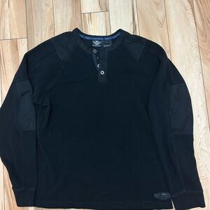 Harley-Davidson Black Long Sleeve Henley